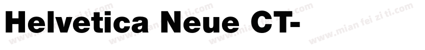 Helvetica Neue CT字体转换